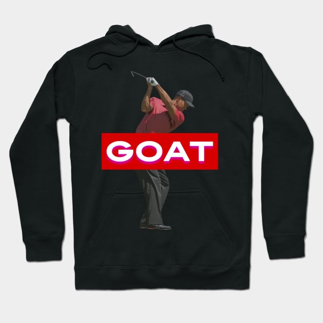 Tiger Woods GOAT Hoodie by YungBick